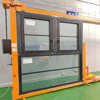 Puertas y Ventanas Modernas de Aleación de Aluminio con Diseño de Doble Bisagra, Función Insonorizante, Vidrio Low-E, Certificación Energy Star, Mosquitera
