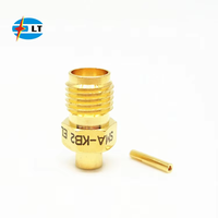 Connecteur coaxial RF 50 ohms à prise SMA droite miniature haute performance avec accouplement fileté pour la soudure de câble. 086