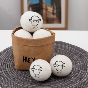 <b>Laundry</b> Wool <b>Balls</b> Nature Organic 100% New Zealand 7cm Wool Drying <b>Balls</b> for <b>Laundry</b> 6pack - Product Image 6