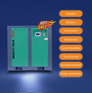 Электрический воздушный компрессор, 7,5 кВт, 10 л.с., безопасный, низкий уровень шума, дешевый промышленный компрессор для промышленного оборудования - Product Image 5