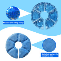Compresse chaude/froide réutilisable en PVC avec billes de gel bleues pour soulager les gonflements liés à l'allaitement
