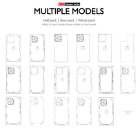 Pegatina de cubierta de piel trasera de teléfono móvil duradera personalizada 3M de alta calidad para máquina de corte de Protector de pantalla