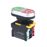 Pulsante in Plastica da 22mm 1NO1NC a Ritenuta Momentanea 10A IP65 Impermeabile per Avvio/Arresto Macchine