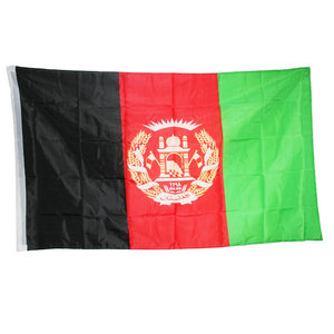 Drapeau national afghan en polyester à grande impression de 3x5 pieds fabriqué en usine - Product Image 1