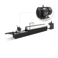 Machine de formage de rouleaux TDC et machine de formage de brides pour ligne de production de conduits CVC, moteur 3000W, boîte de vitesses et pompe, construction en acier