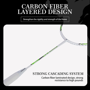 Racchetta da <span class=keywords><strong>badminton</strong></span> professionale 6 pezzi volani gratuiti 4U max 35 libbre di alta qualità per interni - Product Image 4