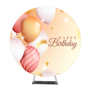 Soporte de Fondo Arqueado para Cumpleaños <span class=keywords><strong>LEWEI</strong></span> E-B1052 con Cubierta Circular y 3 Cilindros de Aluminio para Decoración de Fiestas - Product Image 5
