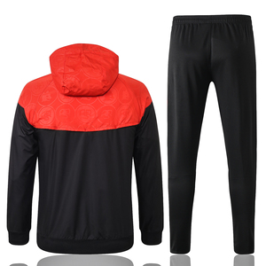 Chaquetas de fútbol de invierno con capucha a prueba de viento y cremallera completa abrigo cálido conjuntos de ropa deportiva Unisex Jersey cortavientos grueso - Product Image 6