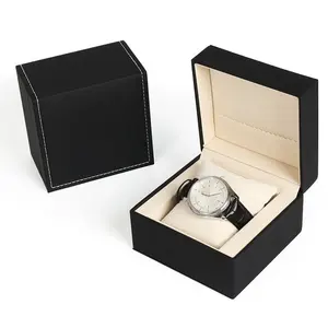 도매 새로운 고품질 시계 팔찌 Pu 가죽 보석 저장 상자 선물 포장 상자 주최자