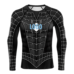 Maglietta Sportiva a Compressione Personalizzata di Spider-Man, <span class=keywords><strong>T</strong></span>-<span class=keywords><strong>Shirt</strong></span> con Stampa 3D, Costume da Fumetto per <span class=keywords><strong>Uomo</strong></span>, Fitness, 180g Lavorata a Maglia - Product Image 3