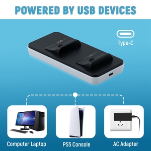 Juego inalámbrico portátil Controlador dual Estación de carga Accesorios de juego <span class=keywords><strong>Cargador</strong></span> de controlador para SONY para Playstation 5 - Product Image 2
