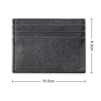 Porte-cartes d'identité de haute qualité, étui pour cartes de crédit de luxe, cuir PU, porte-cartes ultra-mince