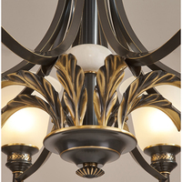 Lustre rétro en cuivre noir doré patiné, luxe, villa d'ingénierie, duplex, éclairage personnalisé