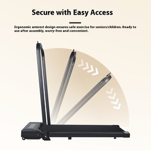 Máy chạy bộ điện có thể gập lại xuyên biên giới với tay vịn có các tùy chọn dốc và phẳng mà không cần kiểm tra nhịp tim - Product Image 2