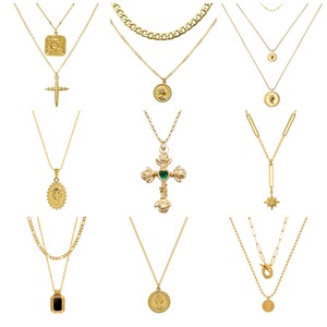 Iced Out Kreuz-Anhänger Halskette für Männer 18k Vergoldet Schweres Messing Hip Hop <span class=keywords><strong>Jesus</strong></span> Bling Schmuck Großhandel - Product Image 3