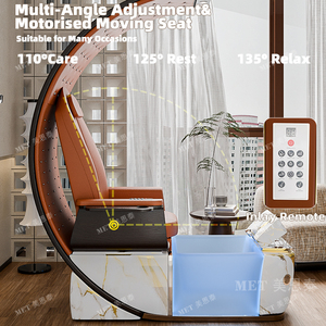 Silla de pedicura eléctrica reclinable con TRONO DE Spa de masaje completo profesional de lujo moderno para salón de uñas con Plomería - Product Image 2