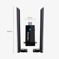Adaptador WiFi USB OEM Realtek RTL8812AU de 1200Mbps, Doble Banda, Alta Ganancia, Doble Antena, AC1200, Tarjeta de Red Inalámbrica USB