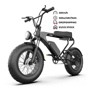 美国欧盟仓库ebike高品质电动自行车最佳价格2座脂肪轮胎超快成人电动自行车免费送货