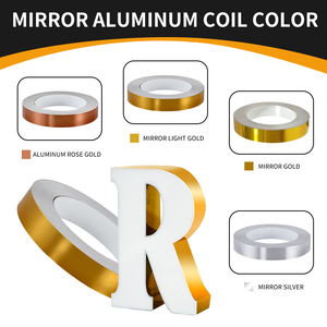 Hot bán Trung Quốc thực hiện cuộn dây nhôm vàng gương màu cho kênh chữ Mỹ dấu hiệu làm CuộN uốn hàn cắt - Product Image 5