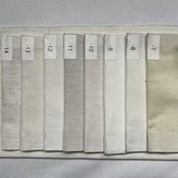 Tissu aspect lin blanc pur 240 GSM pour impression numérique, préparé pour l'impression (PFP), tissu de base disponible en 14 couleurs