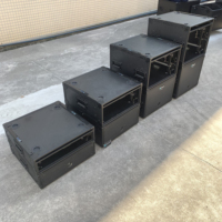 Empilable pour éviter les chutes 19 pouces 19 "2U 4U 6U 8U 10U DJ ATA antichoc AMP Rack Flight Road Transport Case