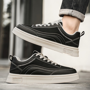 Venta al por Mayor de Zapatos Deportivos Casuales de Caña Alta para Hombre, Color Blanco, con Cordones y Superficie de Cuero, 2026 - Product Image 6