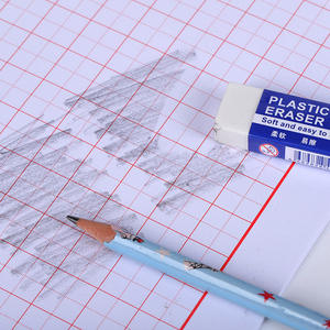 Gomme à effacer rectangulaire en PVC blanc et TPR pour enfants, souple, avec motif sac, emballage en vrac, vente en gros - Product Image 2