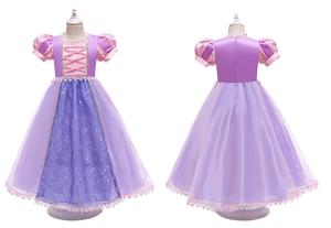 Vestido de Princesa <span class=keywords><strong>Sofía</strong></span> al por Mayor, Vestido Largo de Disfraz de Cosplay, Vestido de Fiesta de Princesa para Niña - Product Image 4
