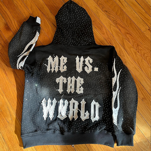 Haute qualité français éponge surdimensionné 100% coton à capuche unisexe sweat à capuche court hommes en détresse broderie sweats à capuche personnalisés pour homme - Product Image 4