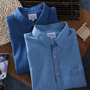 Polo da <span class=keywords><strong>uomo</strong></span> estiva 2024 oversize in denim casual 100% cotone <span class=keywords><strong>a</strong></span> maniche corte taglie forti - Product Image 4