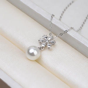 Pendentif boucle d'oreille flocon de neige en argent S925, tendance, personnalisé, accessoires pour casque, plateau vide, semi-fini, bijoux en perles DIY 1277 - Product Image 4