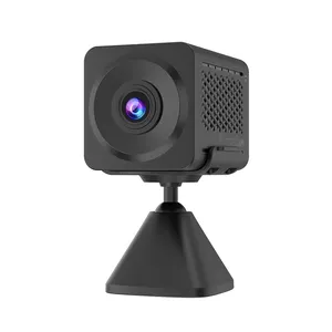 Indoor Home Color Night Vision 2-Way Talk Cloud/Sd Ai Motion Detection Alarm Wifi Surveillance 2K Mini Batterij Aangedreven Camera