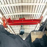 Grúa Puente de Doble Viga con Cucharón de 10 Toneladas para Exportación a Plantas de Incineración de Residuos Municipales