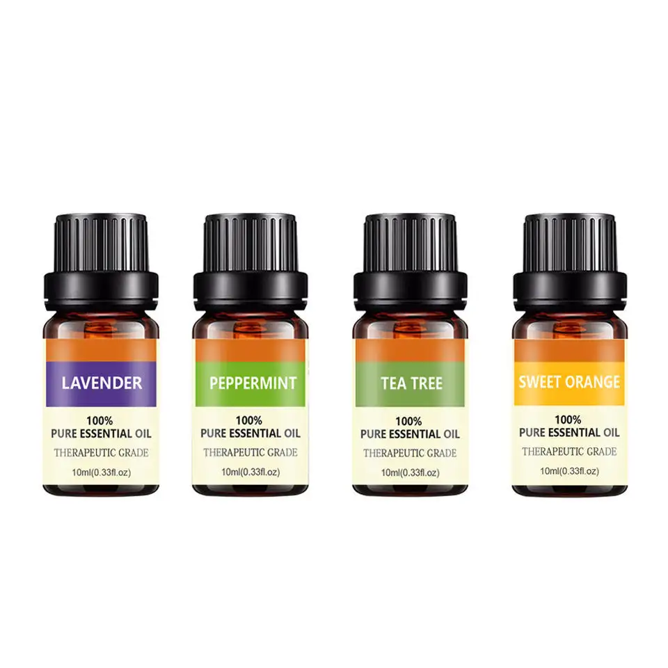 Oli essenziali aromaterapia pianta naturale floreale Essencial Set di olio massaggio bagno Aroma diffusore Huile Essentielle