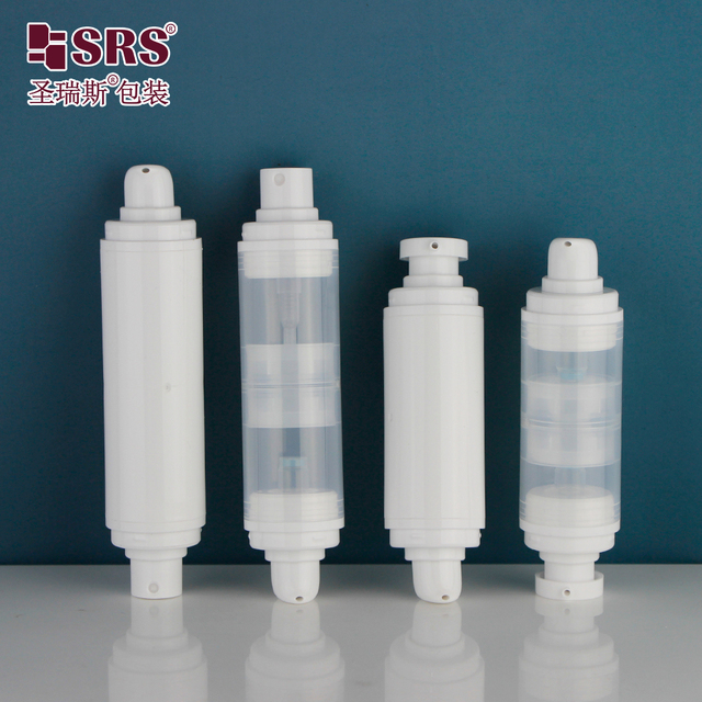 Up-down Integration Double Tube Airless Bottle Multiple Pump Lotion Mist Spray for Makeup Remover Toner