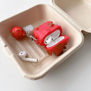 Coque de protection pour écouteurs <span class=keywords><strong>Airpods</strong></span> 1, 2, 3, 4 Pro, Pro 2, étui de protection en silicone avec pendentif, modèle 3D - Product Image 5
