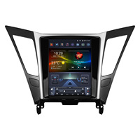 CARUPEZ 9.7 Inch Vertical Tesla Style Android Car Stereo untuk Hyundai Sonata YF 2011-2015 8 Core IPS DSP GPS Wireless CarPlay