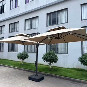 <span class=keywords><strong>Parasol</strong></span> Roma double tête de haute qualité Uplion, grand modèle 3m x 3m, <span class=keywords><strong>anti</strong></span>-UV, imperméable, <span class=keywords><strong>parasol</strong></span> de jardin pour terrasse - Product Image 4