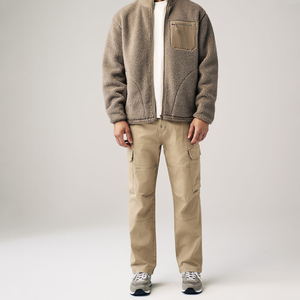 Lo último de 2025, <span class=keywords><strong>pantalones</strong></span> <span class=keywords><strong>Cargo</strong></span> de algodón orgánico para <span class=keywords><strong>hombre</strong></span>, pantalón informal de corte recto <span class=keywords><strong>azul</strong></span> <span class=keywords><strong>marino</strong></span>, estilo callejero, técnica lavada, lona hecha - Product Image 3