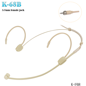 Auriculares de color de piel con forma de corazón apuntando con doble gancho para la oreja auriculares puesta en escena abeja auriculares micrófono - Product Image 1