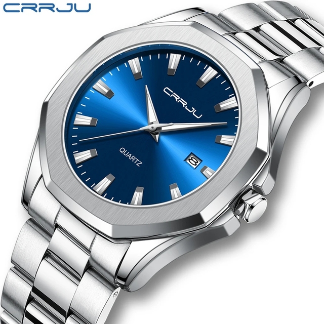 CRRJU 5004 Mens Watches Fashion Top Brand Luxury Sports Quartz Clock Male Wristwatch 30 Meters Waterproof Relogio Masculino