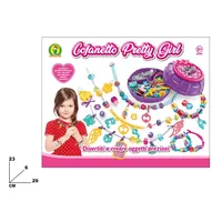 Kit de fabrication de bijoux sur le thème de la petite fille en carton plastique, 23x29 cm, ensemble d'artisanat pour enfants de 5 ans et plus