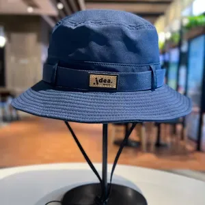 ChanBol Unique Sun shading lona para acampar al aire libre proveedor verificado sombrero boonie con ala ancha marca satén sombrero de cubo reversible