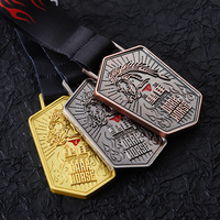 Médailles et trophée de course équitation personnalisés en alliage de Zinc 3D avec ruban