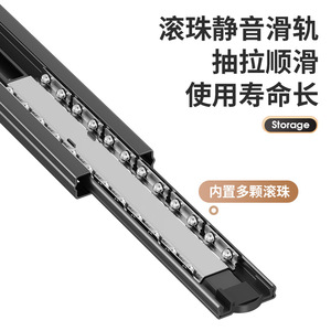 Sea Shark Retractable Cookware <b>Rack</b> Carbon Steel Multi Layer Pull Out Pot <b>Storage</b> Cabinet Organizer <b>Kitchen</b> Drawer <b>Rack</b> - Product Image 5