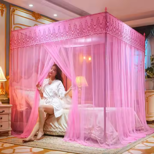 <span class=keywords><strong>Moustiquaire</strong></span> de luxe pliable à 3 portes, style palais, pour lits doubles et simples, décoration de chambre - Product Image 2
