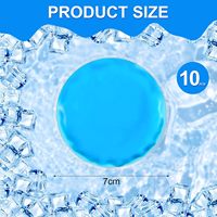 Bingzhen – Compresse de gel réutilisable ronde pour soulagement de la douleur, portable, respectueuse de la peau, thérapie froid/chaud, vente chaude