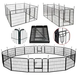 Pet köpek egzersiz çit, evcil hayvan oyun parkı hayvan kafesi Pet kalem köpek hayvan kafesi egzersiz, açık Pet köpek kafesi
