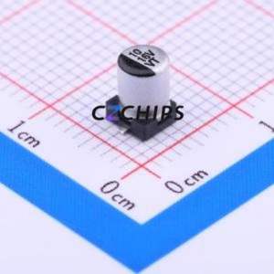 ตัวเก็บประจุอิเล็กโทรไลต์อะลูมิเนียมแบบ SMD รุ่น VT1C100M-CRC54, ขนาด D4xL5.4 มม. 10uF 20% 16V ขา 4 มม. - Product Image 1