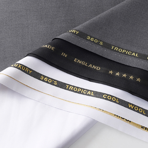 2025 haute qualité doux Polyester Viscose sergé hommes tissu 290 G/M plaine <span class=keywords><strong>anglais</strong></span> Enge arabe tissus pour garçon pantalon costume - Product Image 6